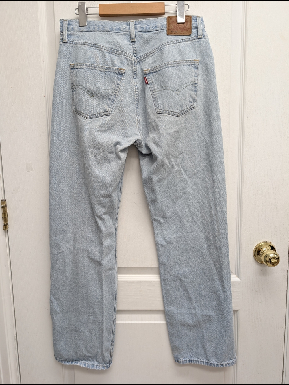 Levi’s 501 ’90s Ever Afternoon Light Wash Straight Leg Button Fly Jeans 29x30 - Picture 4 of 11